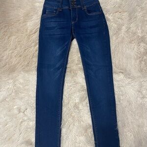 BAMBOO High Rise Dark skinny jeans
